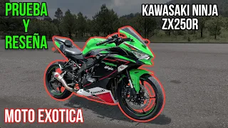 🔊Suena como una 1000 cc pero es 250 😱Kawasaki Ninja ZX250R Prueba y Reseña