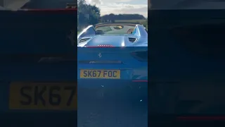 Blue Ferrari 488 unstoppable