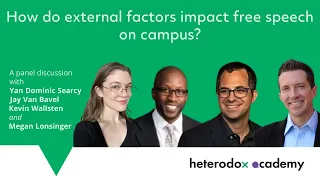 How do external factors impact free speech on campus?