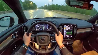 2022 Volvo XC40 T5 Inscription - POV Night Drive (Binaural Audio)