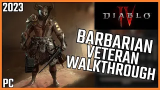 Diablo 4 [2023] - Season 1 - Veteran Barbarian Campaign - Full Game Walkthrough - Part 1 [PC][ULTRA]