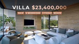 Sale | 6-Bed Custom-Made Beachfront Villa on Palm Jumeirah, Dubai | $23,400,000