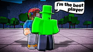 PRETENDING to be the TOP 1 PLAYER in Roblox The Strongest Battlegrounds