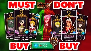 *BEST OUTFITS* TO BUY ON SALE! SAVE GEMS FOR THESE! | Seven Deadly Sins: Grand Cross