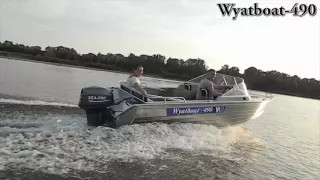 Алюминиевый катер (моторная лодка) Wyatboat 490 (Вятбот 490) с мотором SEA-PRO T40E