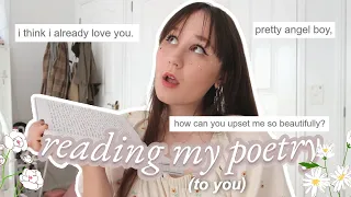 reading you my poetry + explaining my poems ‧₊˚☁️🌸 (original poems about love, sadness & girlhood)