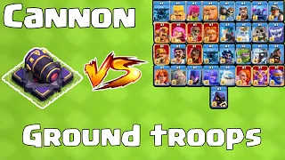 Cannon lev.1 to max level vs all ground troops||Clash of clans||NeON GamiNg 007 #gaming #coc