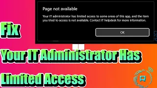 Fix Your IT Administrator Has Limited Access on Windows 10/11