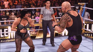 FULL MATCH - Rhea Ripley vs. The Rock - WWE 2K24