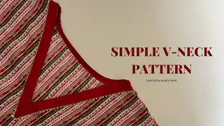 V-Neck Design | Cutting & Stitching | Easy Sewing Tips & Trick of Neck #neck #pattern #tailor