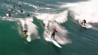 Surfing Malibu, California in 4K