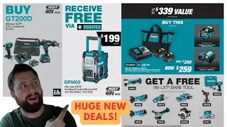 NEW Makita Deals and Rebates! HUGE SALES AND BOGOS!