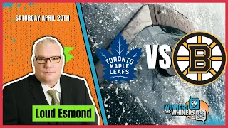 Free NHL Betting Pick: | Bruins VS Maple Leafs| Loud Edmond | 4/19/24