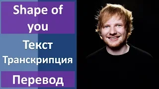 Ed Sheeran - Shape of you (lyrics, transcription)