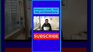 ✅ SPANISH LEVEL TEST PRE-INTERMEDIATE A2
