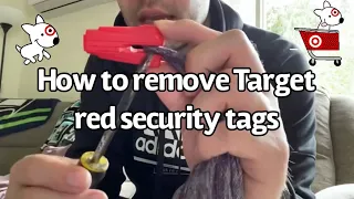 How to remove target red security tags (QUICK AND EASY!!)