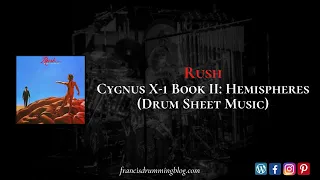 Rush - Cygnus X-1 Book II: Hemispheres (Drum Sheet Music)