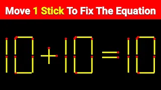 If you are GENIUS solve this | Matchstick puzzle | Ep : 17