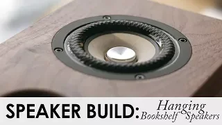 DIY Hanging Bookshelf Speakers || DIY Floating Bookshelf Build