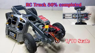 Homemade RC truck 1/10 scale 50% completed