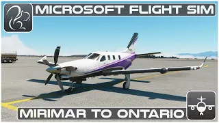 TBM 930 IFR - Mirimar to Ontario (KNKX-KONT) - Microsoft Flight Simulator