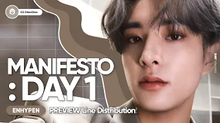 ENHYPEN - MANIFESTO : DAY 1 | ALBUM PREVIEW Line Distribution