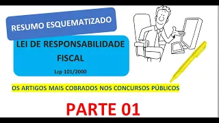 RESUMO DA LEI DE RESPONSABILIDADE FISCAL - LRF