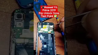 Huawei Y6 Prime 2019📲 || Frp Unlock Done || Test Point ✅