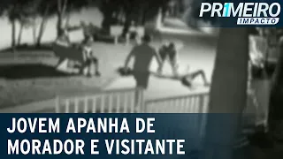 Homens espancam adolescente em condomínio de SP | Primeiro Impacto (23/04/21)