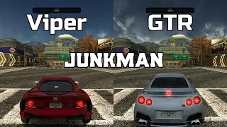 Dodge Viper SRT-10 vs Nissan GTR - NFS MW Redux V3 - WHICH IS FASTEST ?