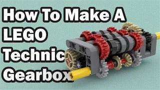 How to make a gearbox in LEGO technic (5 Speed+Reverse)