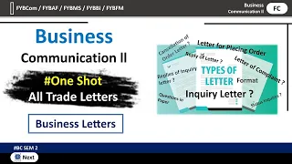 Types of Trade Letter | Format | Fybcom sem 2 | Fybcom sem 2 business communication letter