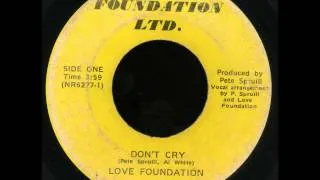 love foundation - 'don't cry' rare norfolk, virginia sweet soul ballad on foundation ltd.