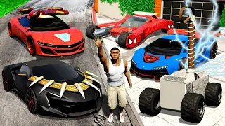 ICH klaue alle SUPERHELDEN AUTOS in GTA 5!!