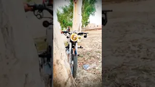 Honda cg 125 modified bike Alloy rims || Sindhi biker #bike #youtubeshort #modified #tiktokbike