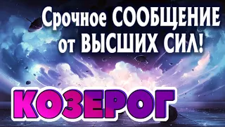 КОЗЕРОГ 🧚‍♂️🧚‍♂️🧚‍♂️СРОЧНОЕ СООБЩЕНИЕ от ВЫСШИХ СИЛ Таро Прогноз гадание онлайн