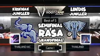 Kriknak Jungler VS Lindis Jungler! Semifinal Thailand vs Thailandwc Match 1! - AWC Bootcamp 2018