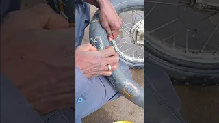 How to fix Bike tubes amazing must watch #viralshorts #trendingshorts