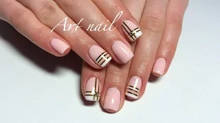 Маникюр с Лентой для Ногтей (Маникюр с Ленточками) Tape Manicure! Art Nail Designs