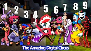 The Amazing Digital Circus ALL PHASES VS Rainbow Friends | Friday Night Funkin Mod