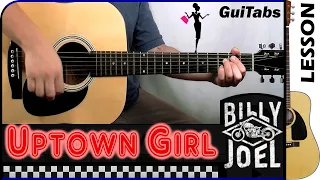 How to play UPTOWN GIRL 👸 - Billy Joel / GUITAR Lesson 🎸 / GuiTabs #162