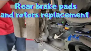 2013 toyota Rav4 rear break pads and rotors replacement