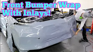 Vinyl Wrap A Front Bumper With Inlays | Subaru STI