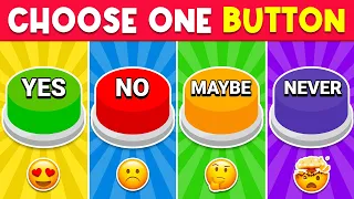 Choose One Button! YES or NO or MAYBE or NEVER 🟢🔴🟡🟣 Jungle Quiz