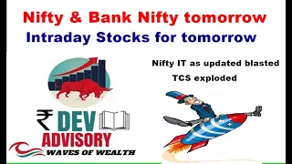 Nifty & Bank Nifty tomorrow And Intraday Stocks for tomorrow