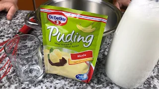 Muzlu Puding Yapımı Dr. Oetker Hazır Paket Puding Nasıl Yapılır Tarifi - Öğrenci Yemek Tarifleri