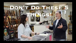 5 Things You Should NEVER Do At The Gun Store!!