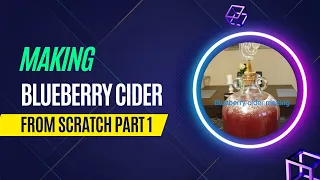 Making Blueberry hard Cider from scratch using Apple and Blueberry juice.