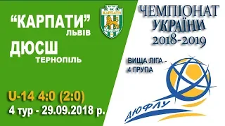 "Карпати" Львів (U-14) - ДЮСШ Тернопіль (U-14) 4:0 (2:0). Гра