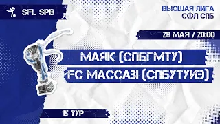 28 мая  2022 г.  20:00 Маяк (СПбГМТУ) - FC Maccabi (СПбУТУиЭ)